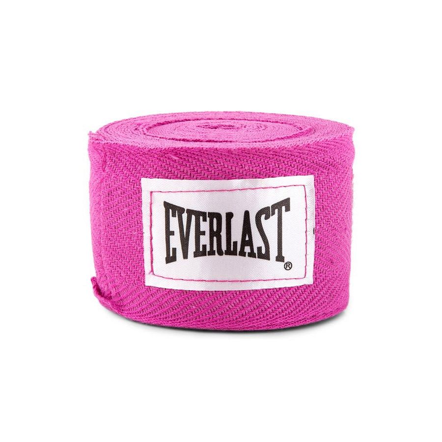 Everlast Classic Hand Wraps-Pink-120 Inch