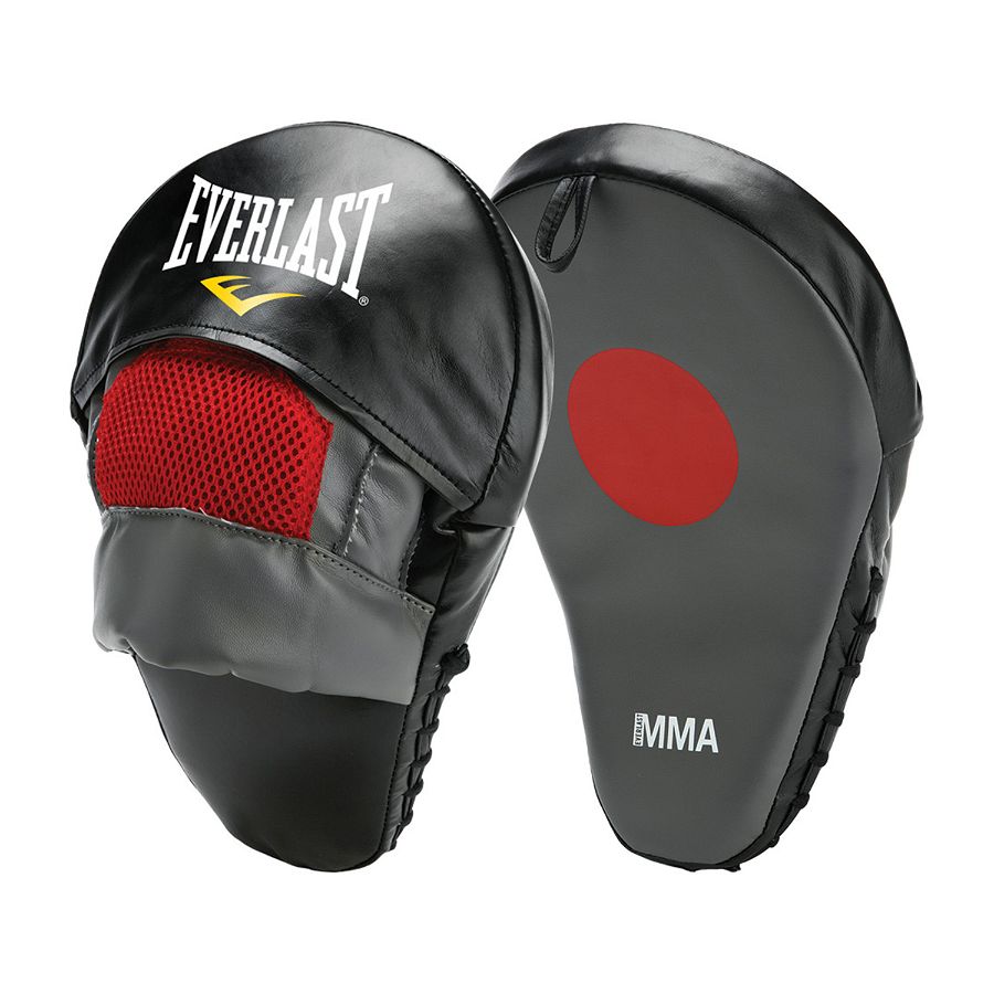 Everlast MMA Mantis Mitts Black and Red-Black