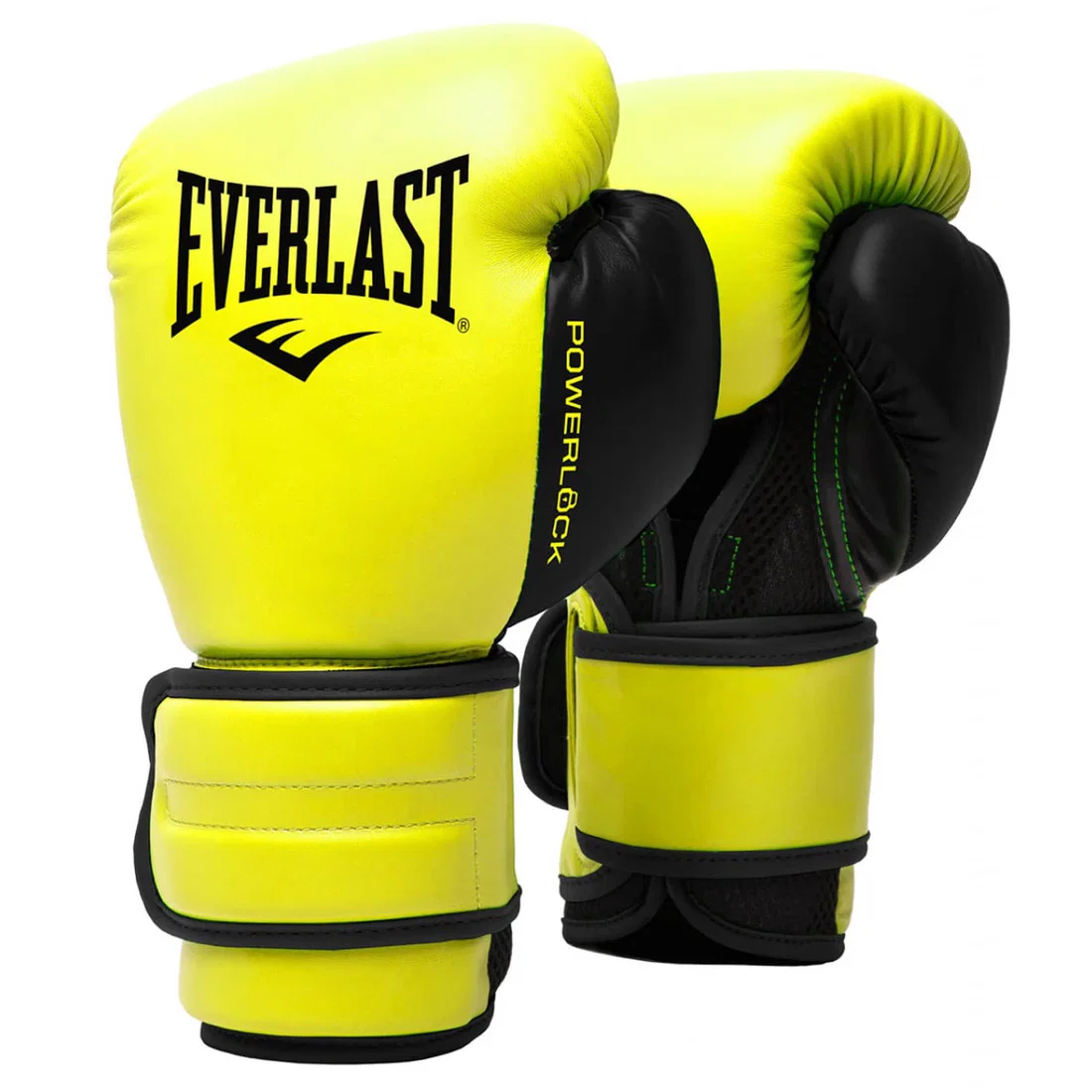 Everlast Powerlock 2 Training Gloves - Neon Yellow - 14Oz
