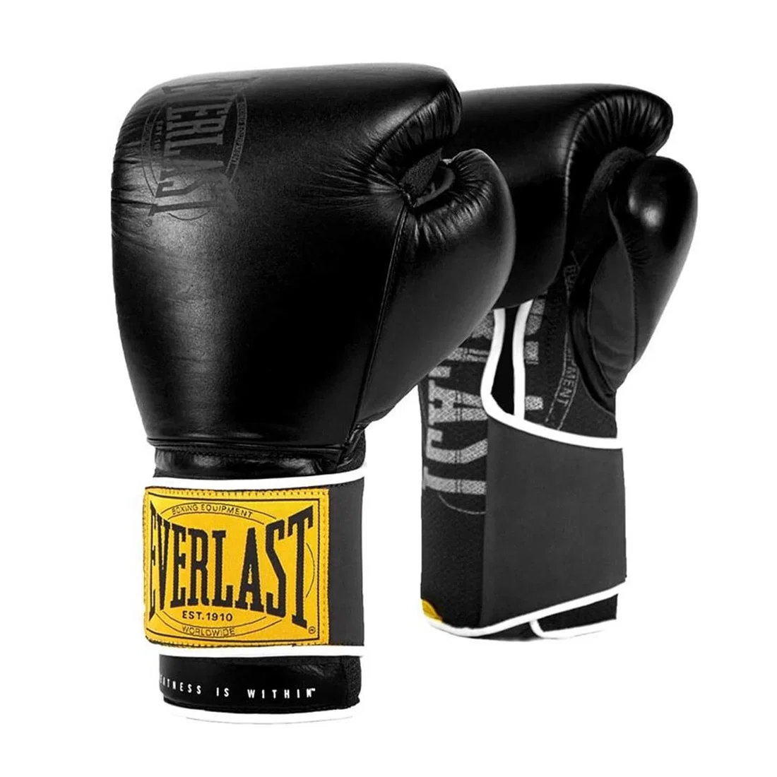 Everlast 1910 Classic Training Gloves - Black - 12Oz