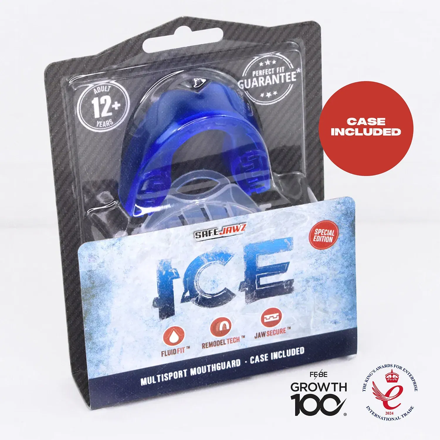 SAFEJAWZ Extro Series Self-Fit 'ICE' Mouthguard Adult (12+)
