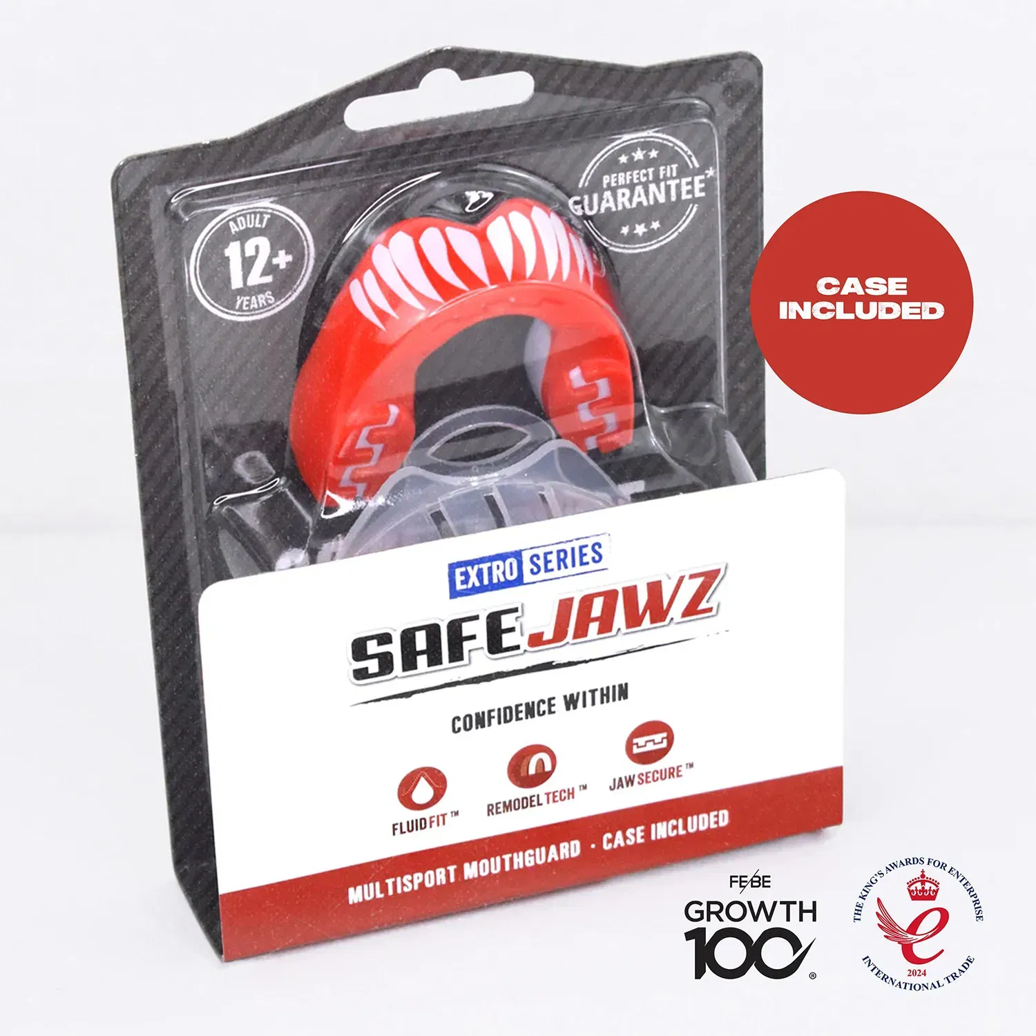 SAFEJAWZ Extro Series Self- Fit 'Viper' Mouthguard Senior (12+)