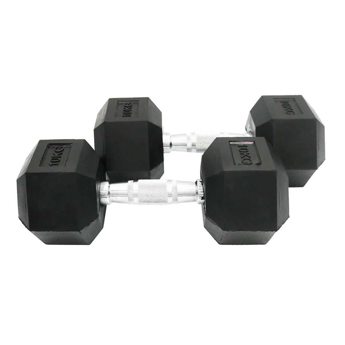 سهل الدمبل المطاطية السداسية - 10 Kg - Pair