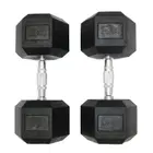 سهل الدمبل المطاطية السداسية - 25 Kg - Pair