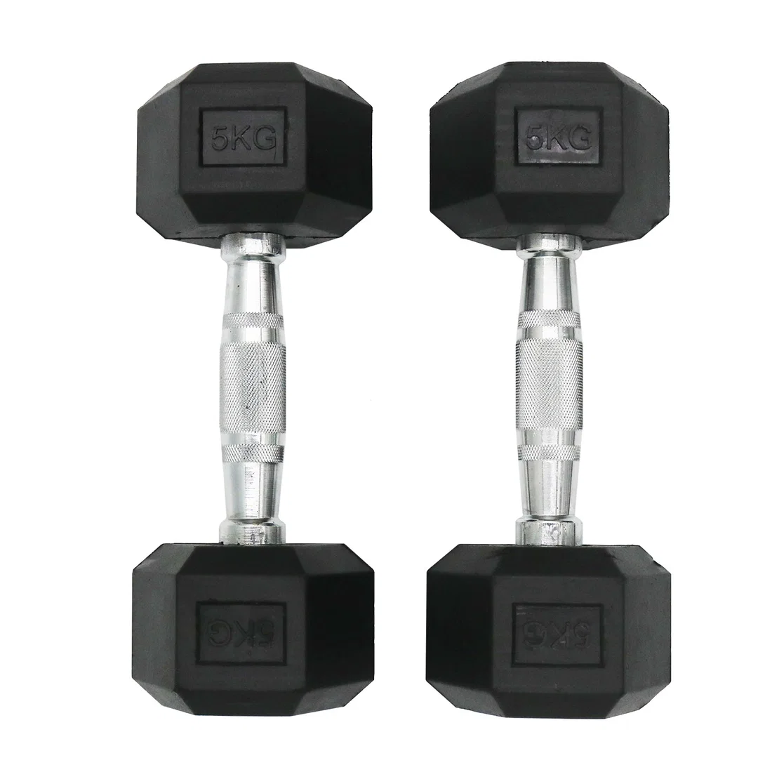 سهل الدمبل المطاطية السداسية - 5 Kg - Pair