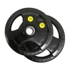 Facile Tri-Grip Rubber Weight Plate - 15 Kg - Pair