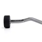 Knight Shot Rubber Fixed Barbell - Curl Bar - 20Kg