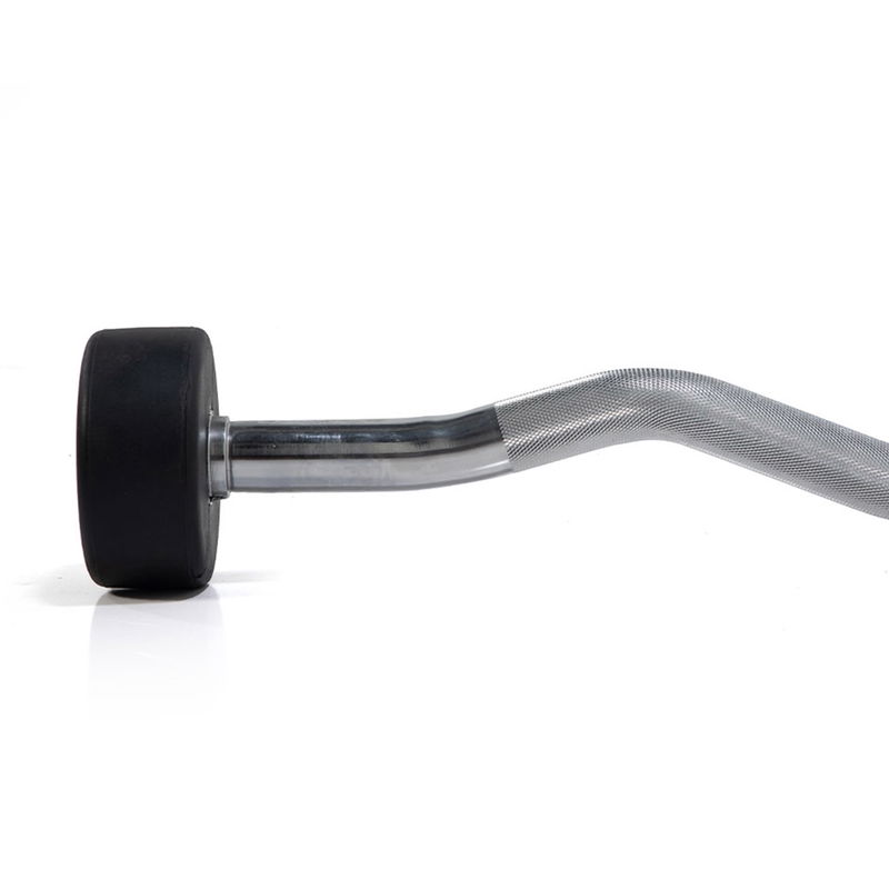 Knight Shot Rubber Fixed Barbell Curl Bar 25Kg