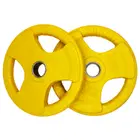 Facile Colored Rubber Weight Plate - 15 Kg - Pair