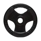 Facile Weight Plate Black Rubber Coated - 15 Kg - Single