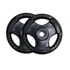 Facile Weight Plate Black Rubber Coated - 5 Kg - Single