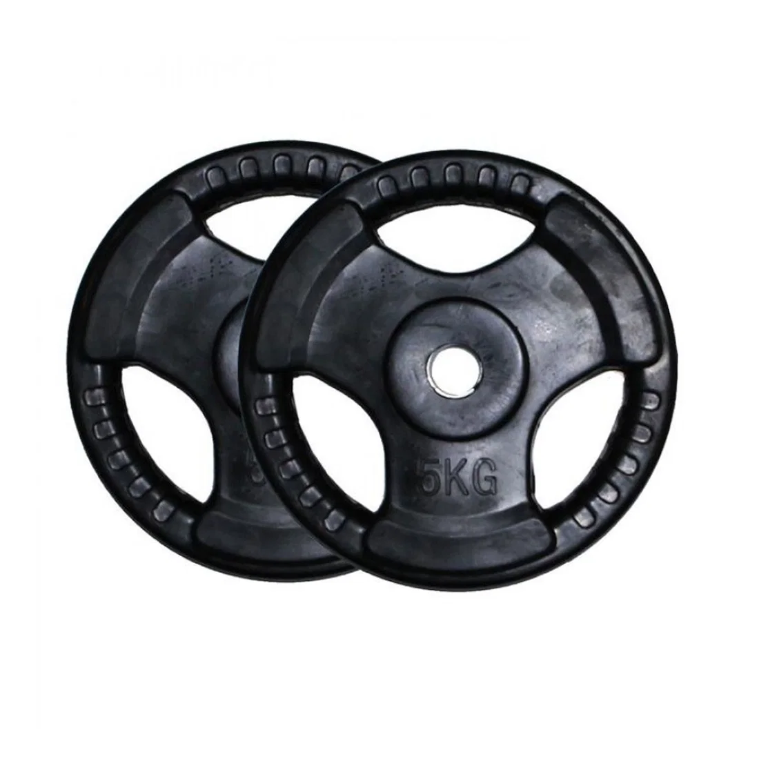 Facile Weight Plate Black Rubber Coated - 5 Kg - Single