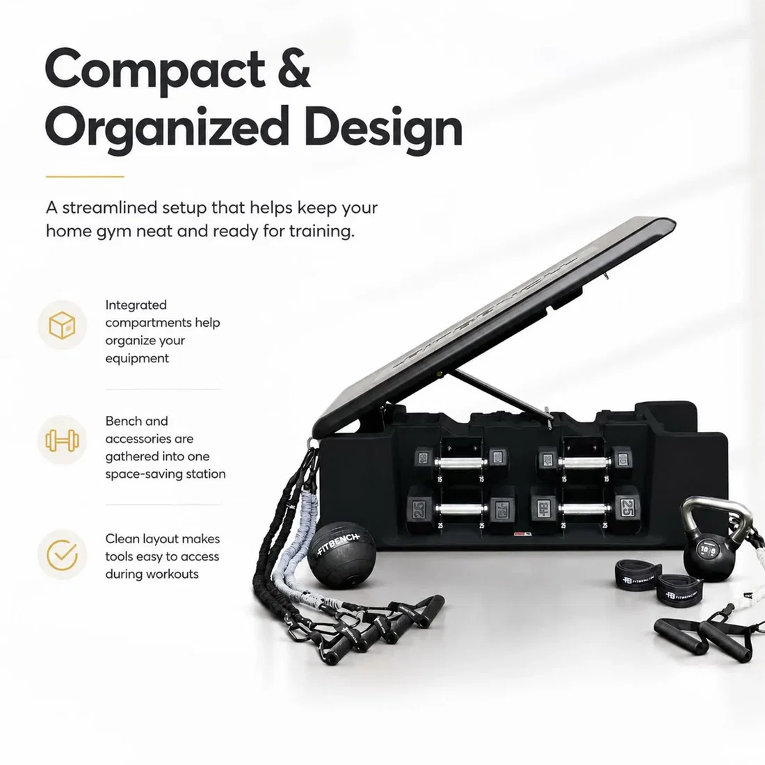 FITBENCH FREE Classic Compact Organized Training Station