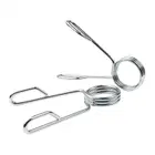 Knight Shot Olympic Spring Collar- Steel Silver- Pair