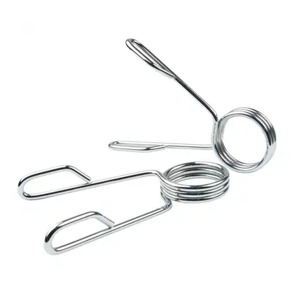 Knight Shot Olympic Spring Collar- Steel Silver- Pair