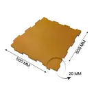 Fitmate Rubber Mat Gym Floor Interlocking Tiles - 1SQM (4Pcs) - Yellow