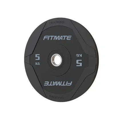Fitmate صفيحة مصد مطاطية سوداء 5 كجم - 5Kg