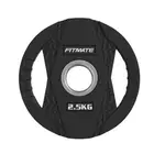 Fitmate لوحة وزن مطاطية سوداء - 2.5 Kg