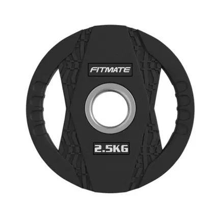 Fitmate لوحة وزن مطاطية سوداء - 2.5 Kg