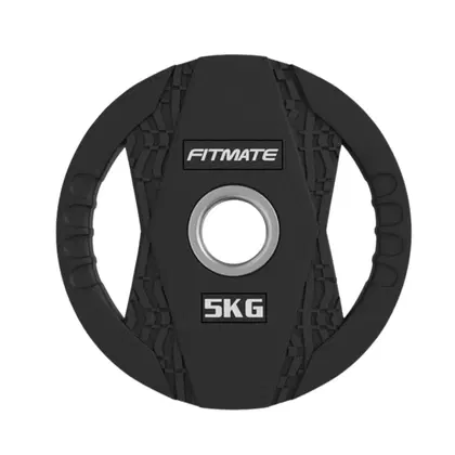 Fitmate لوحة وزن مطاطية سوداء - 5 Kg