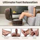 Nourest 3-in-1 Comfort F1 Foot Massager + Ottoman - Brown