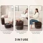 Nourest 3-in-1 Comfort F1 Foot Massager + Ottoman - Brown