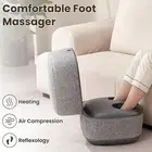 Nourest 3-in-1 Comfort F1 Foot Massager + Ottoman - Light Grey