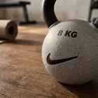 Nike Strength  Grind/Smoke Rubber-Coated Kettlebell (Bundle) - 4-16 Kg