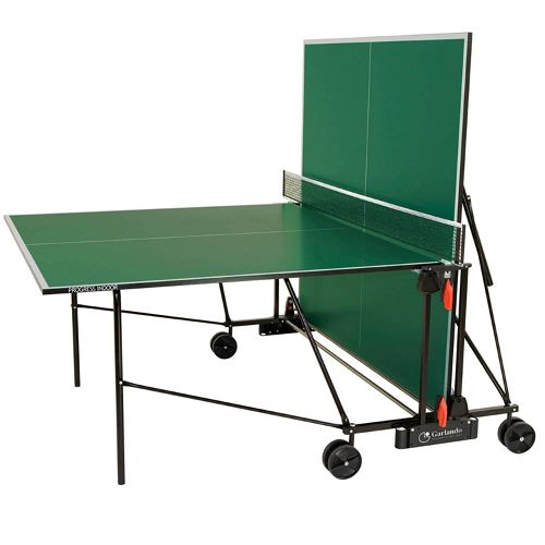 Garlando Progress Indoor Foldable TT Table with Wheels - Green Top