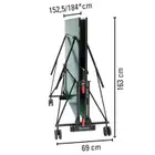 Garlando Progress Indoor Foldable TT Table with Wheels - Green Top