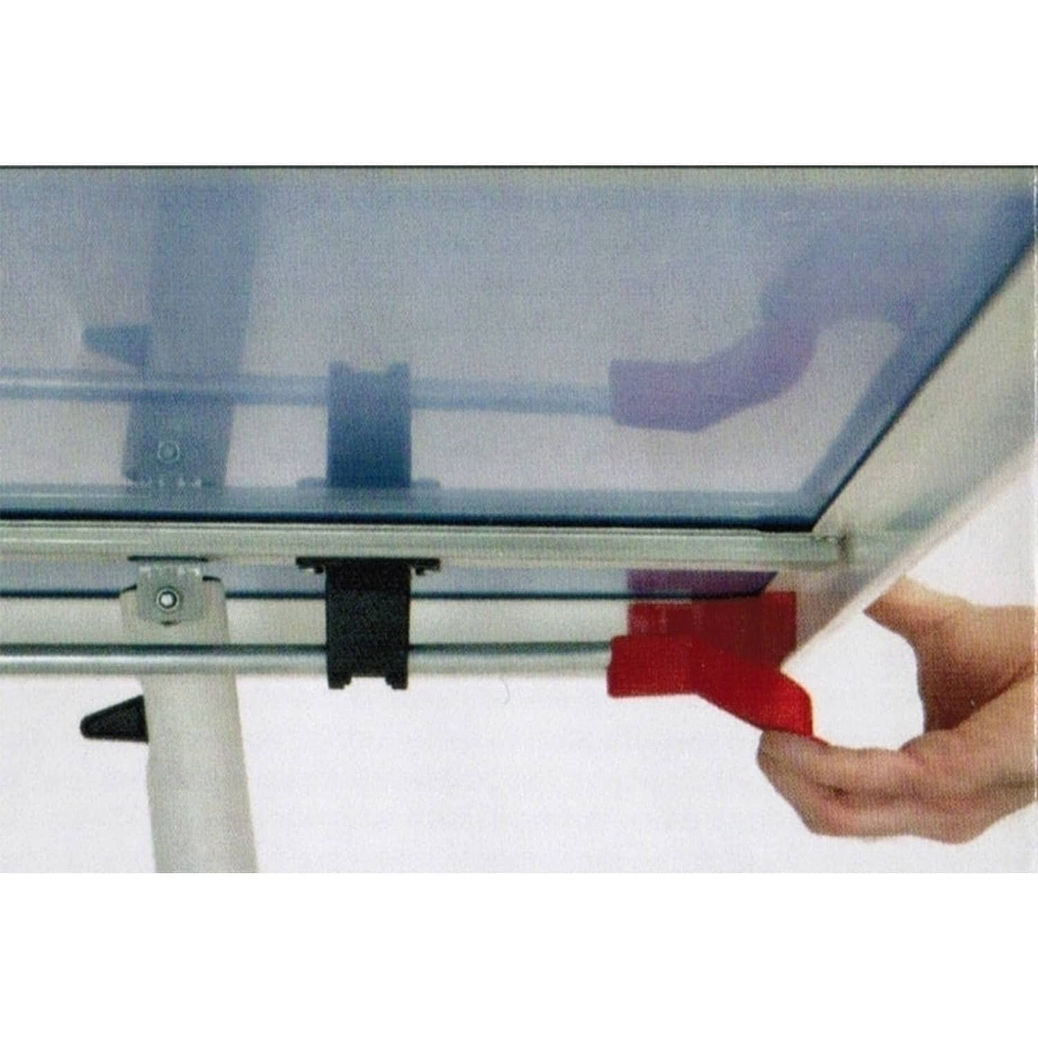 Garlando Advance Indoor Foldable TT Table with Wheels - Blue Top