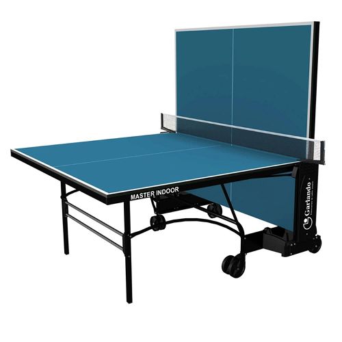 Garlando Master Outdoor Foldable TT Table with Wheels - Blue Top