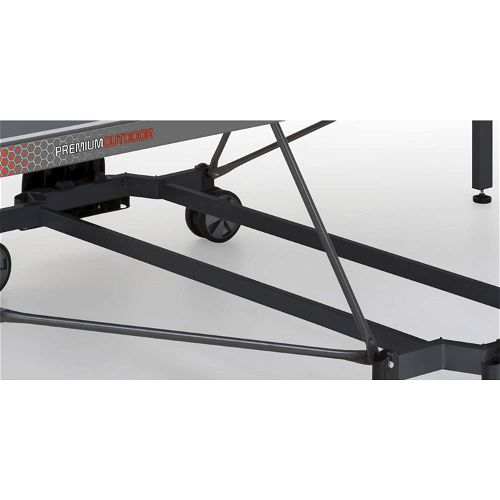 جارلاندو طاولة TT قابلة للطي للاستخدام الخارجي مع عجلات - سطح رمادي