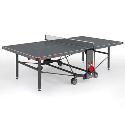Garlando Premium Outdoor Foldable TT Table with Wheels - Grey Top