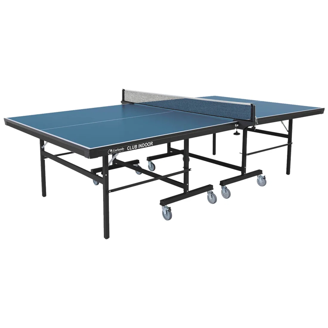 Garlando Club Indoor TT Table with Wheels - Blue Top