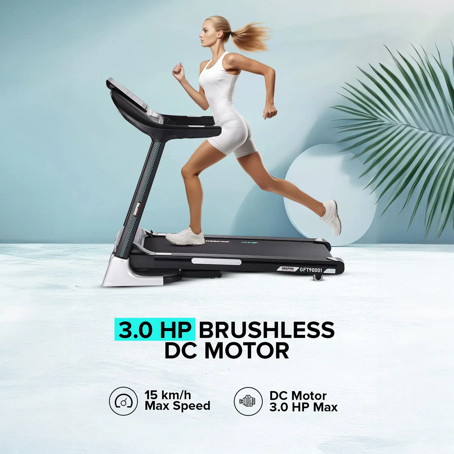 جيباس Foldable Hydraulic Treadmill- GFT90001