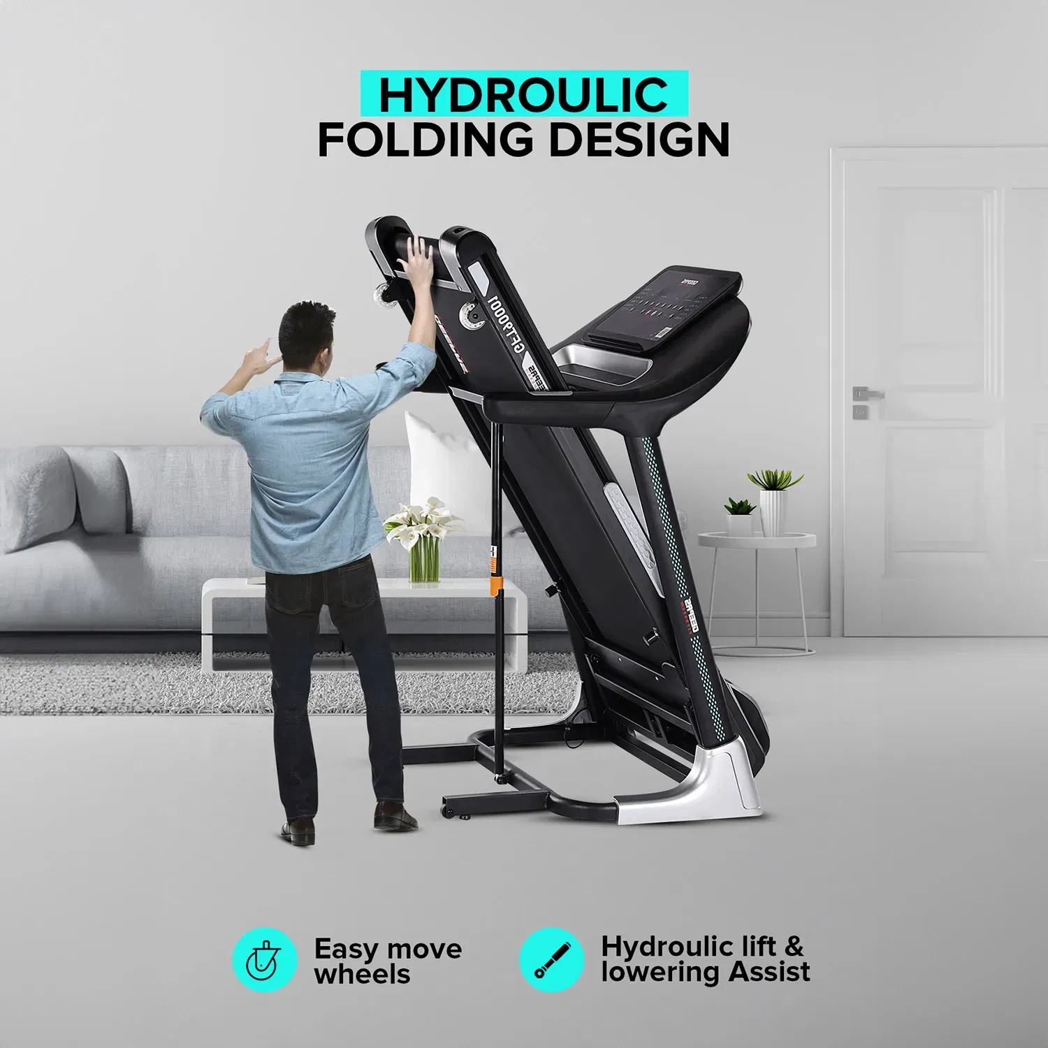 جيباس Foldable Hydraulic Treadmill- GFT90001