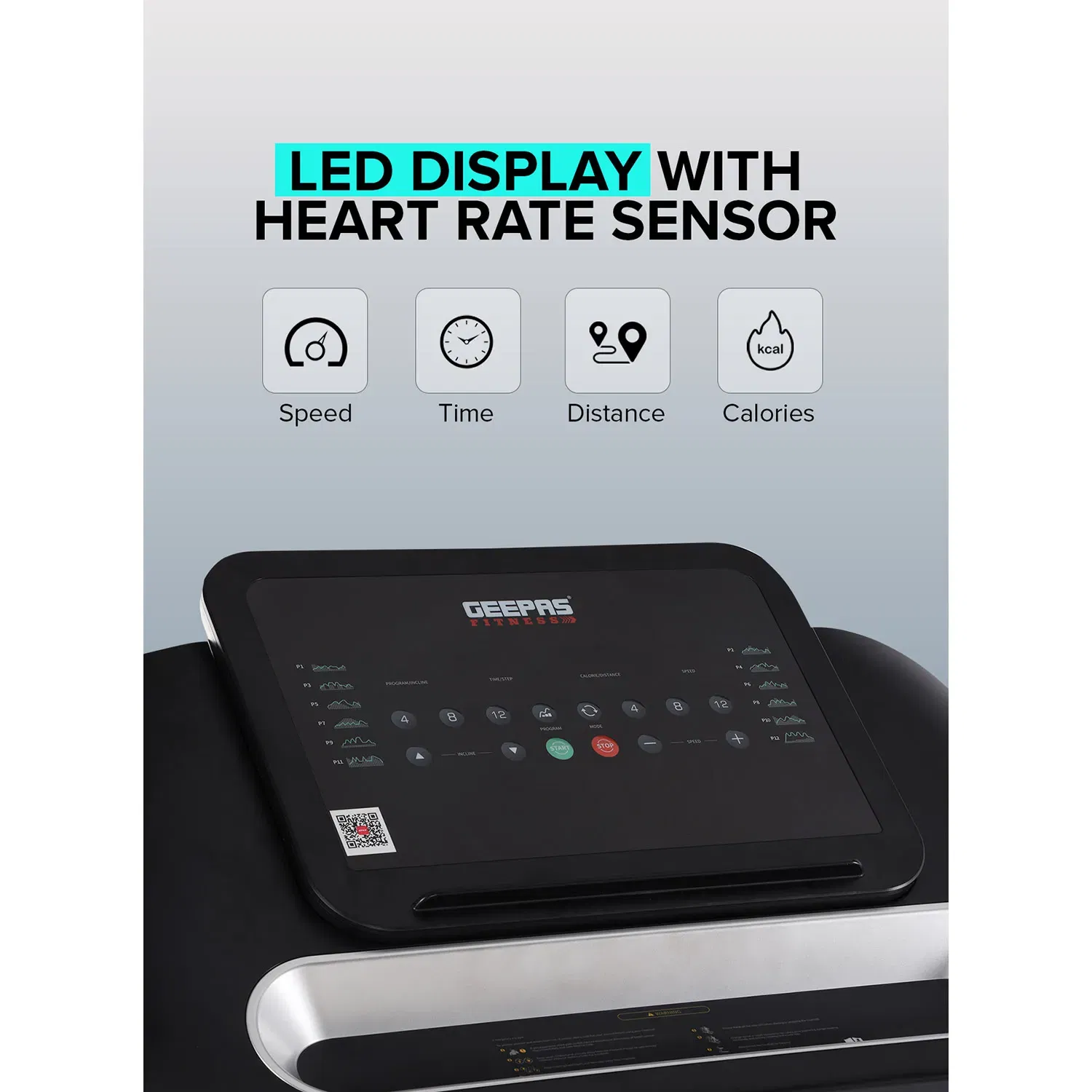 جيباس Foldable Hydraulic Treadmill- GFT90001