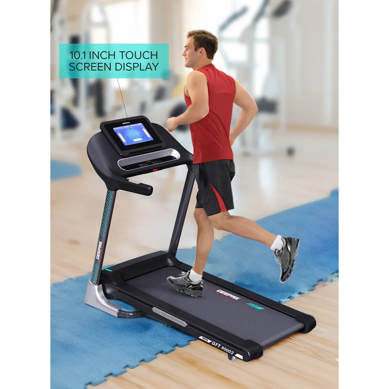 جيباس 10.1 Inch Touch Screen Foldable Hydraulic Treadmill- GFT90002
