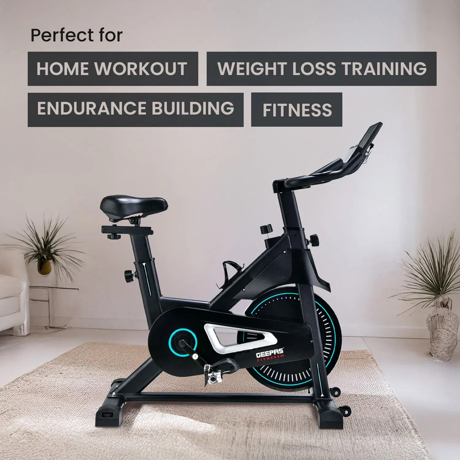 Geepas Spinning Bike -  GFT90004 | Belt-Driven