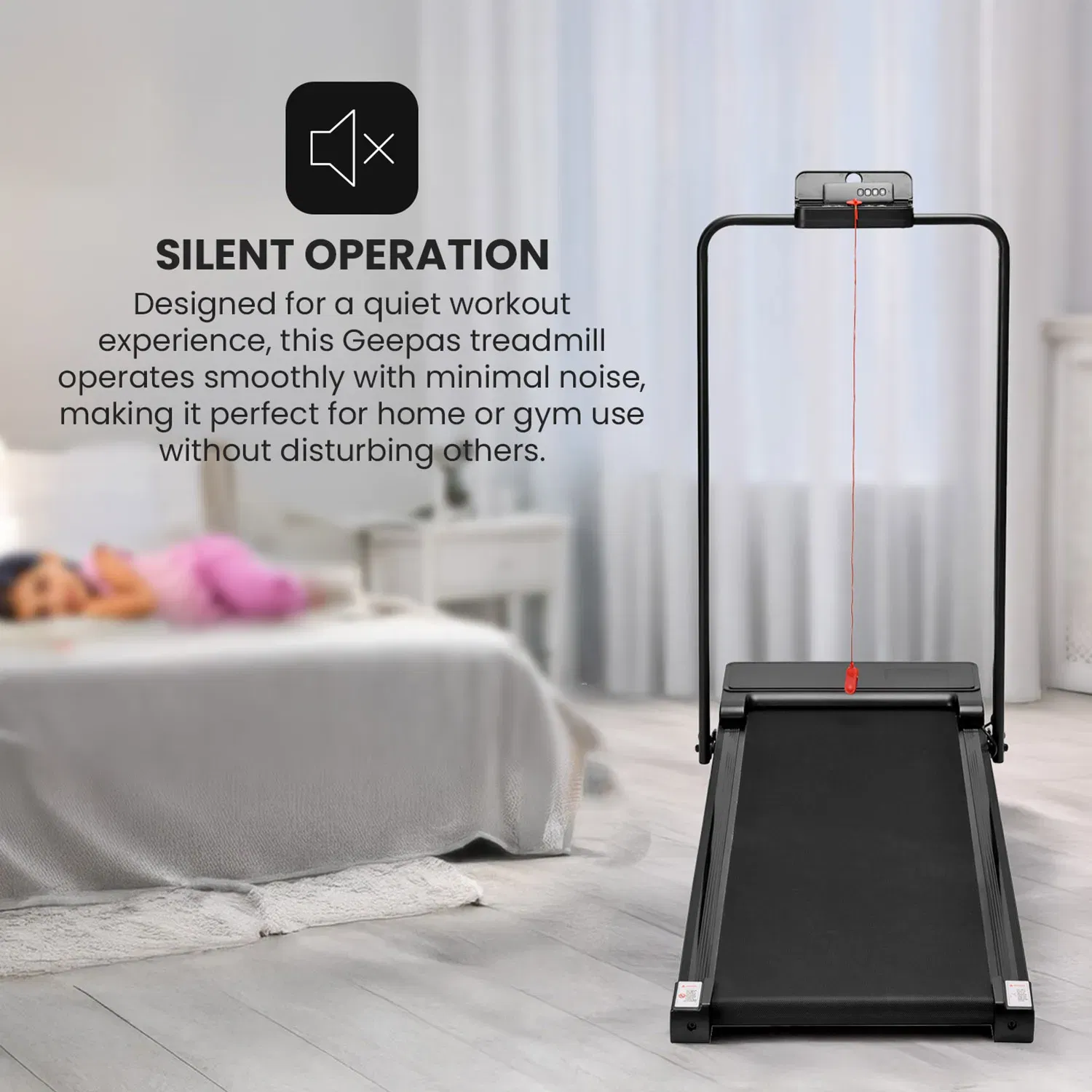 Geepas Walking Treadmill- GFT90007 with Remote Control