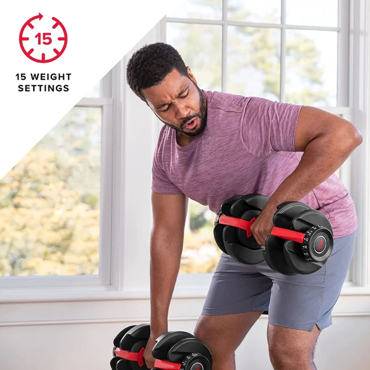 Vox Fitness Adjustable Dumbbell With Anti Slip Grip - 52.51 LB