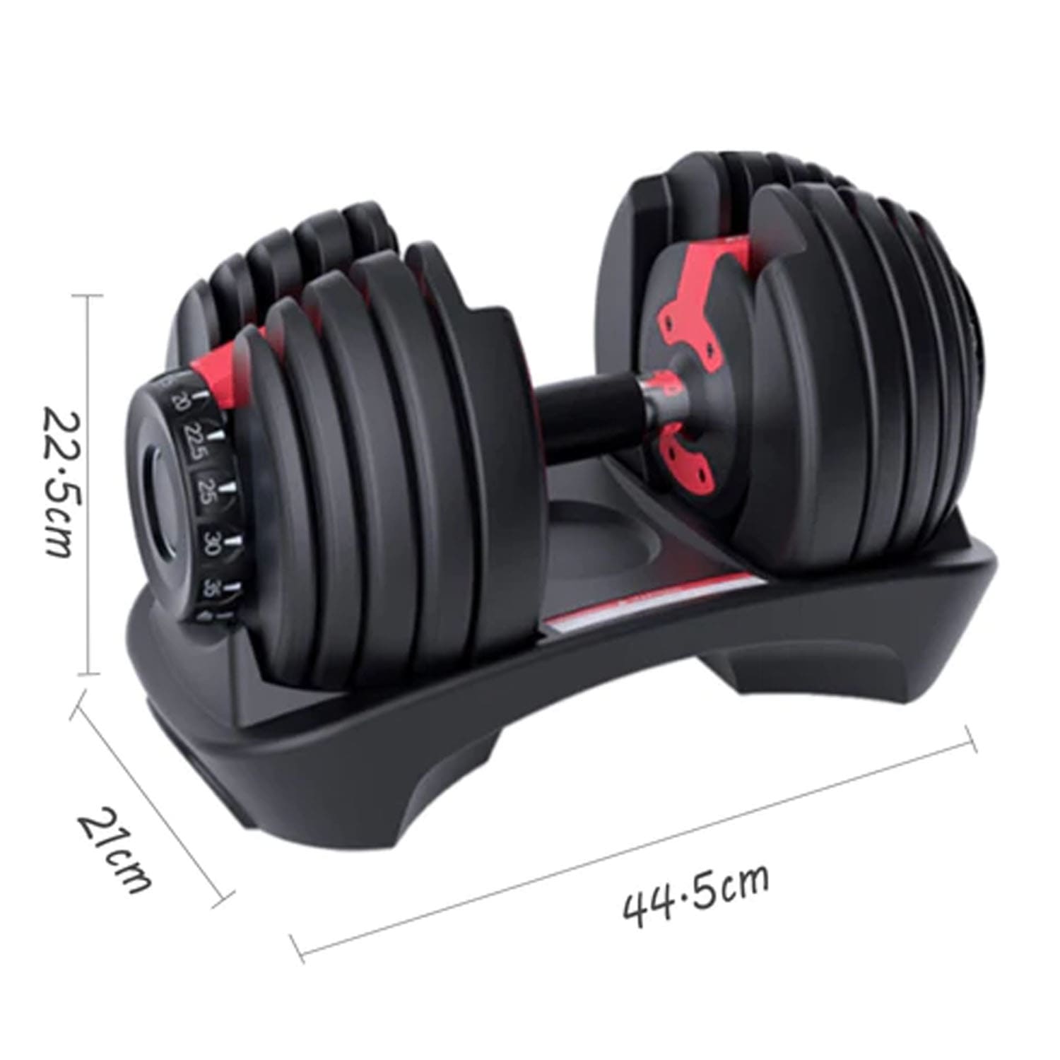 Vox Fitness Adjustable Dumbbell With Anti Slip Grip - 52.51 LB