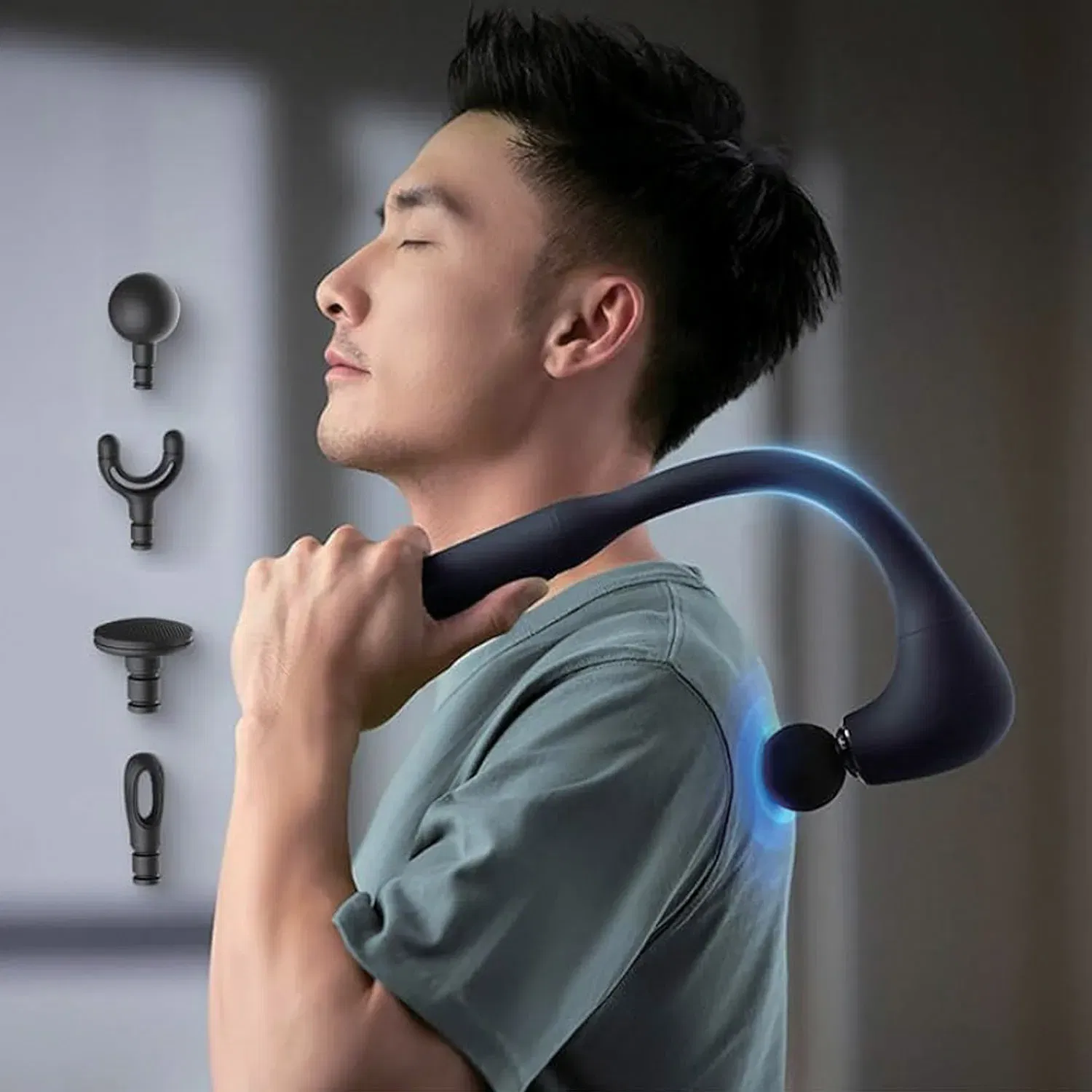 جيباس Curved Long Handle Massage Gun- GM86093UK