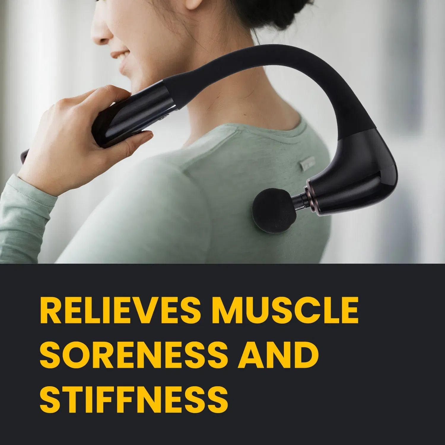 جيباس Curved Long Handle Massage Gun- GM86093UK