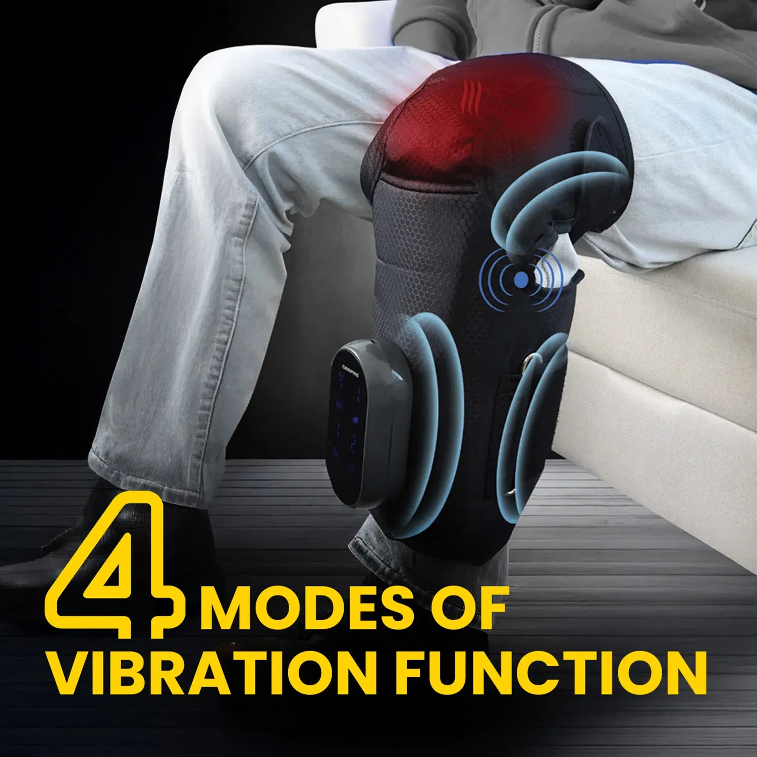 Geepas 2-in-1 Knee and Calf Leg Massager- With Air Compression and Scraping