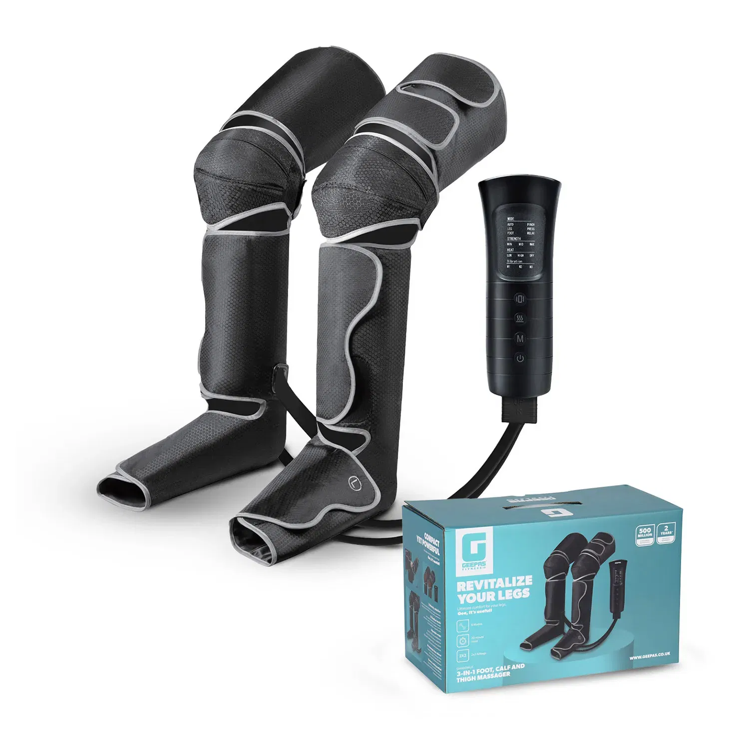 Geepas 3-in-1 Foot, Calf and Thigh Massager