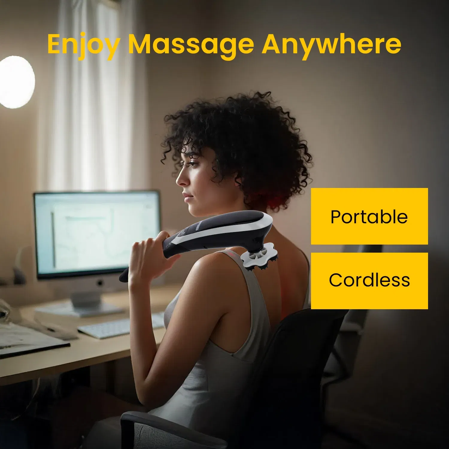 Geepas Cordless Handheld Massager