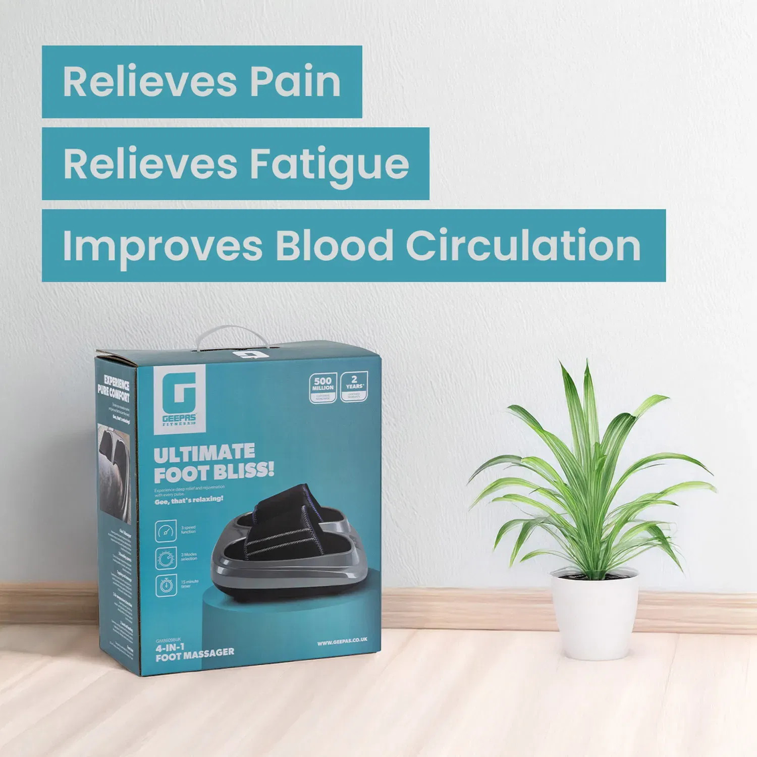 Geepas 4-in-1 Foot Massager