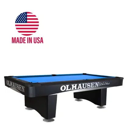 Olhausen 9ft Grand Champion III Black Pool Table